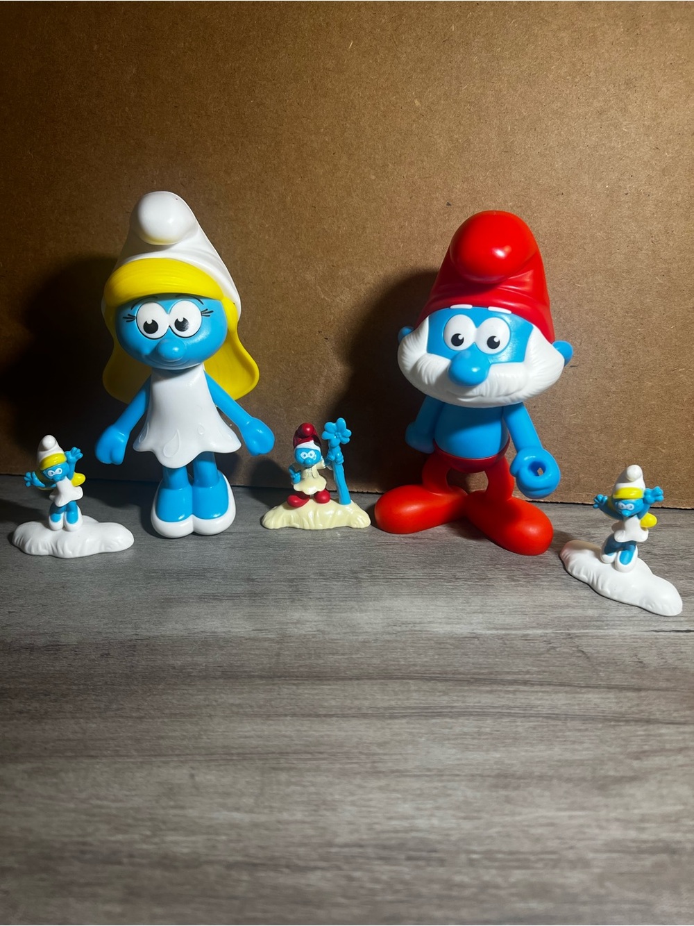 Smurfette & Papa Smurf Toys - Cake Toppers
